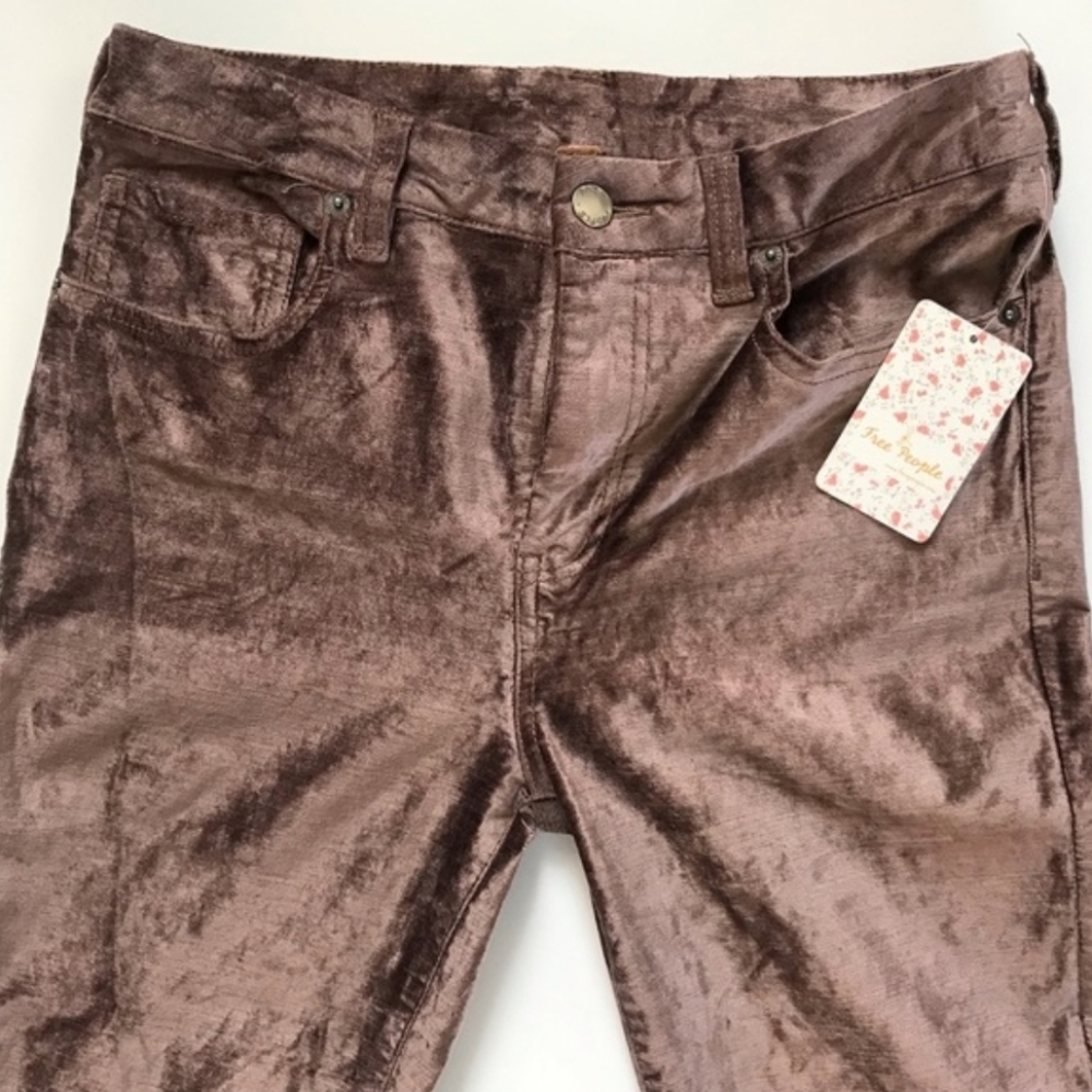 NWT Free People Velvet Taupe Pants